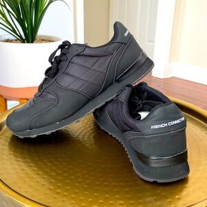 French Connection Karyn Runner Sneaker Blk Sz 8.5
